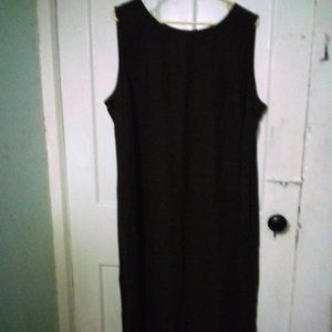 JM Collection Sleeveless Linen Blend Casual Embroidered Hem Dress Size 2X